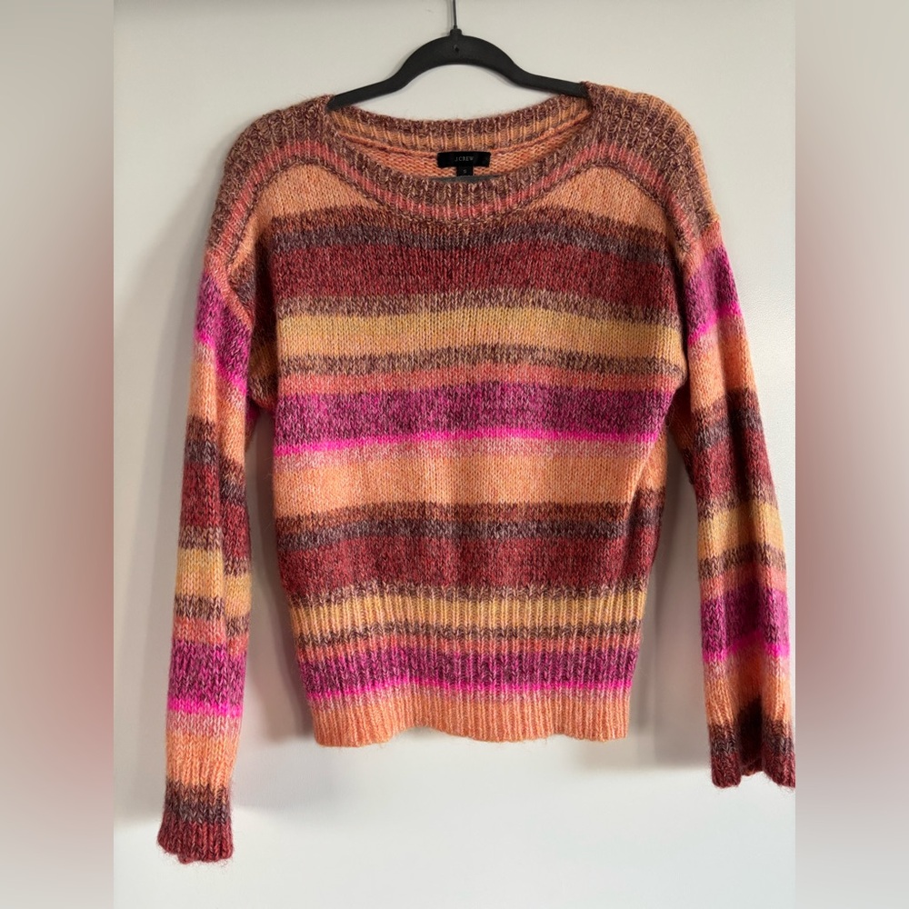 J. Crew Multicolor Striped Sweater